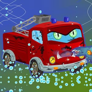 Scary Firetruck Puzzle